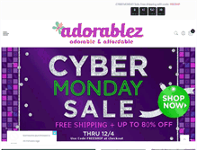 Tablet Screenshot of adorablez.com